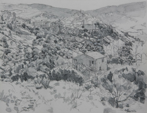 Tratturo, study by Frederick Ortner