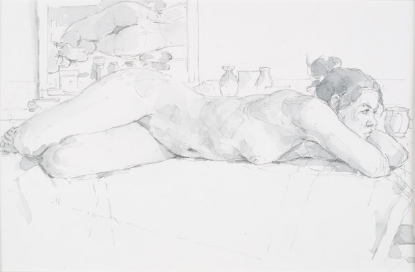 Jolie thinking by Frederick Ortner