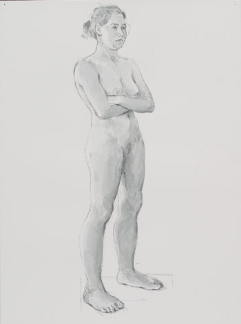Jolie standing I by Frederick Ortner