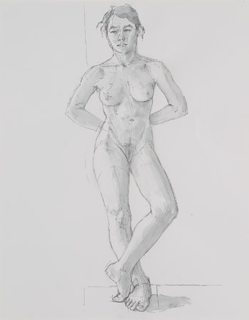 Jolie standing II by Frederick Ortner