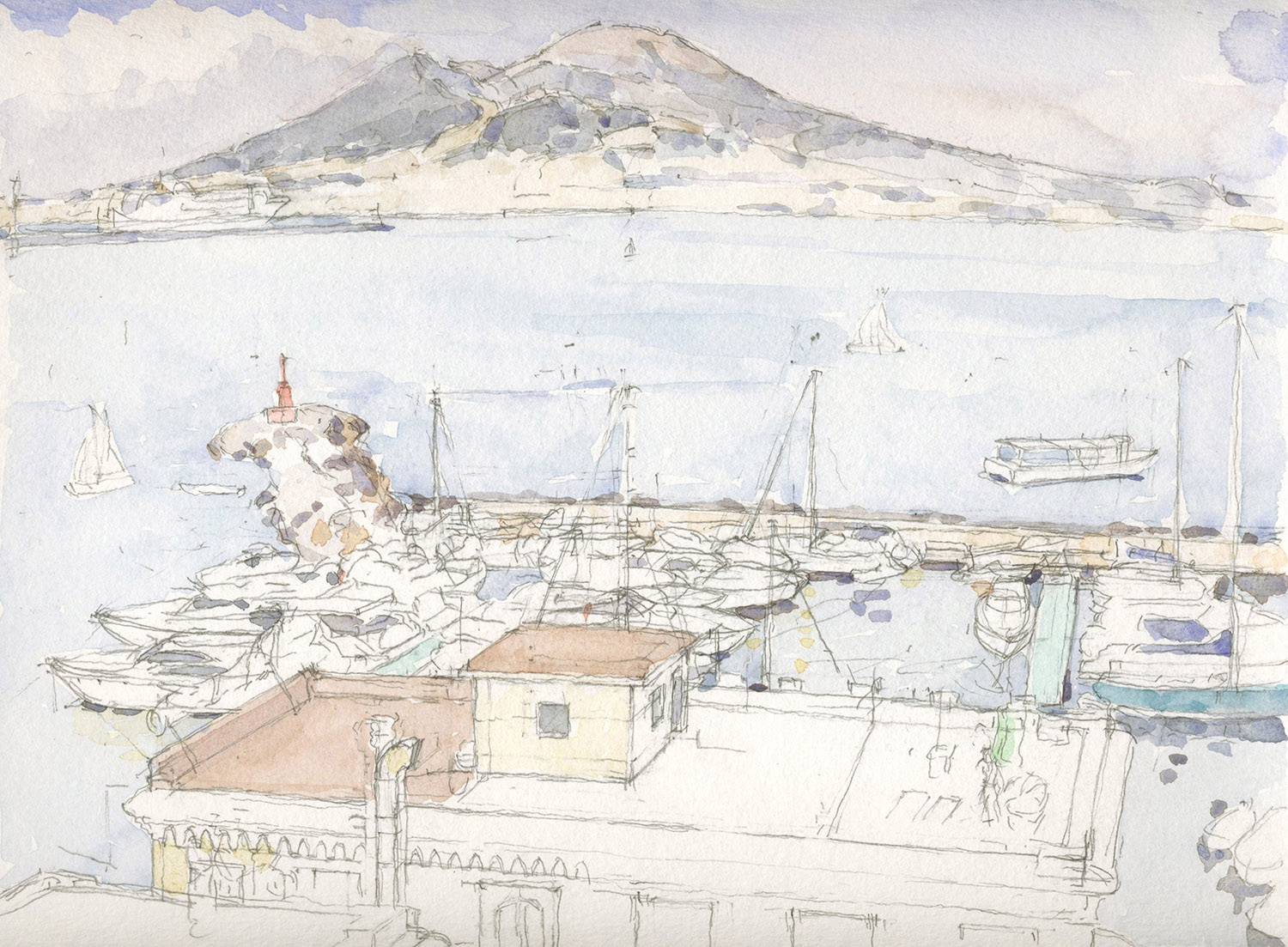 Bay of Naples by Frederick Ortner (larger)