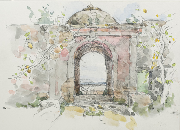 Procida, towards the sea by Frederick Ortner