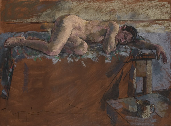reclining figure I by Frederick Ortner