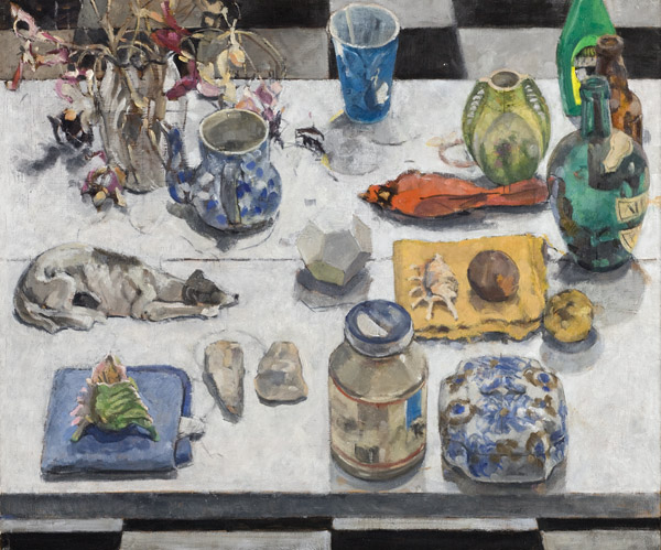 still life with dodecahedron I by Frederick Ortner