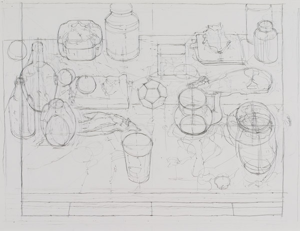 still life with dodecahedron II, study by Frederick Ortner