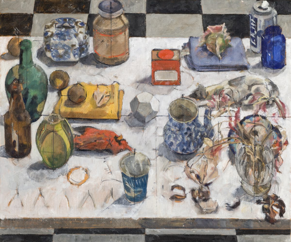 still life with dodecahedron II by Frederick Ortner