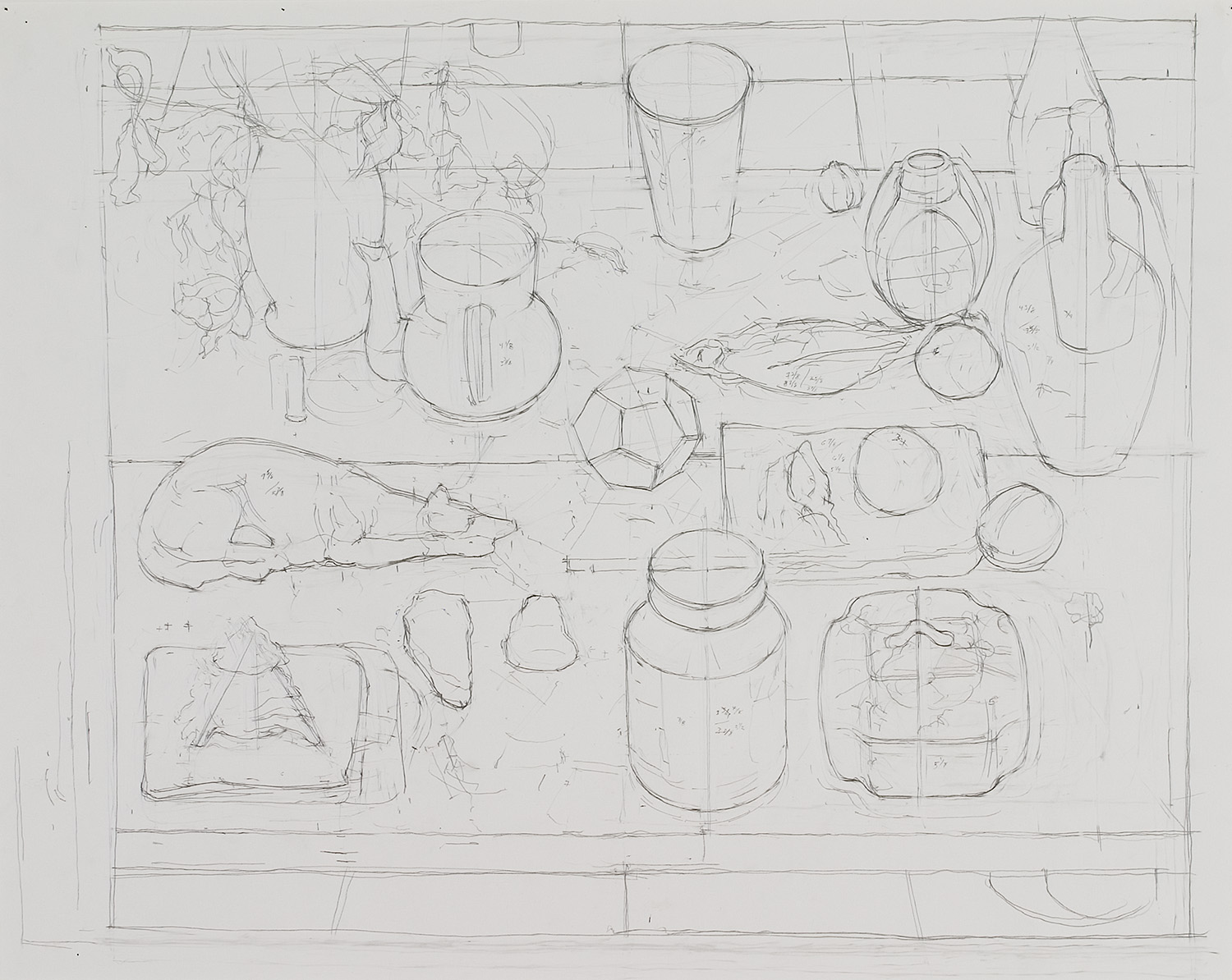 still life with dodecahedron I, study by Frederick Ortner (larger)