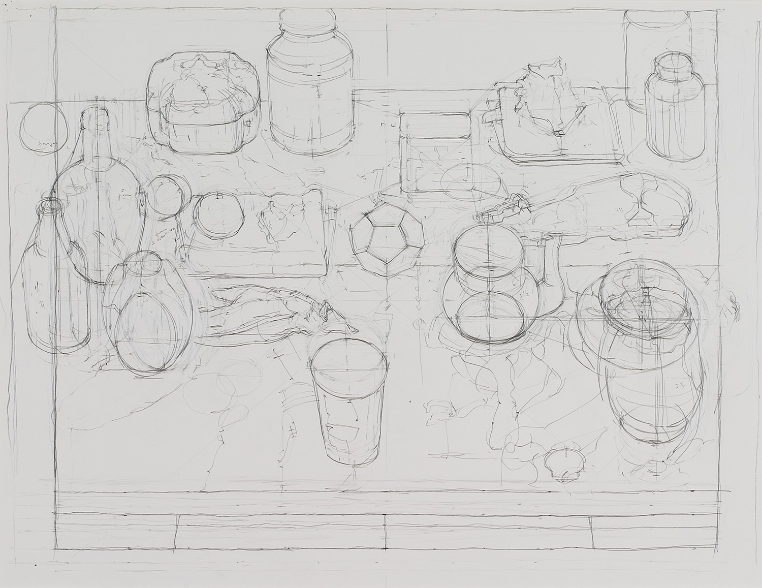 still life with dodecahedron II, study by Frederick Ortner (larger)