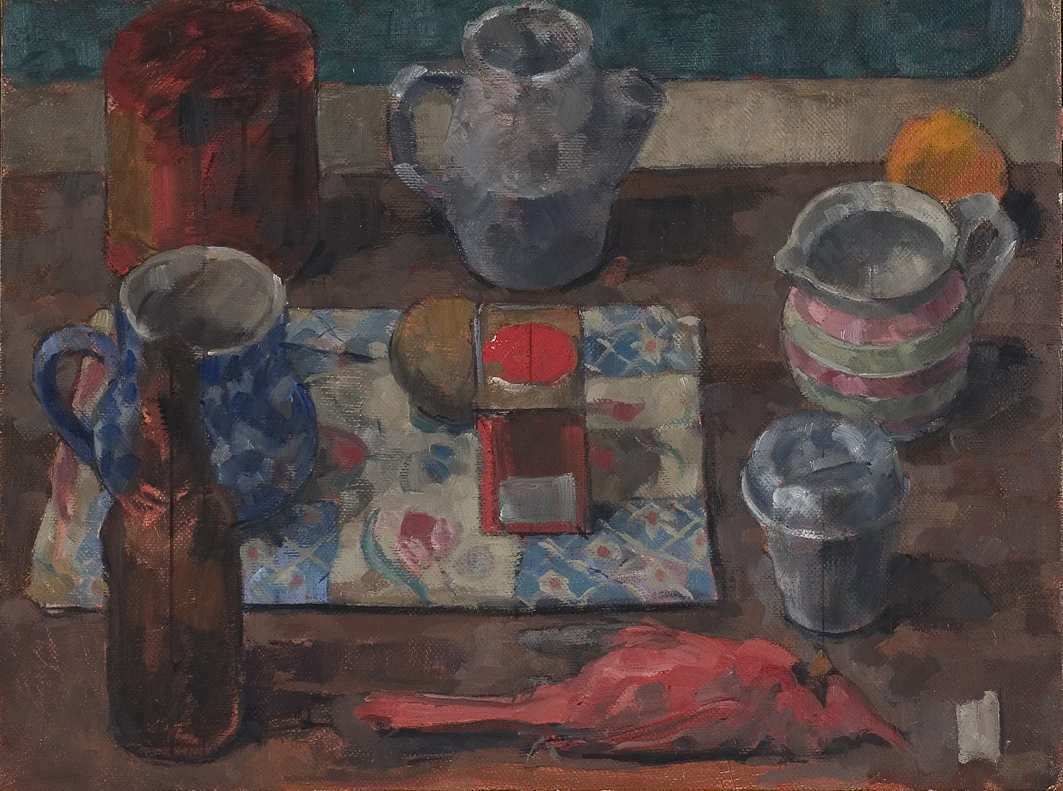 still life with cardinal I by Frederick Ortner (larger)